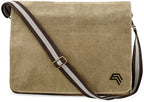 QDA D610 ― Canvas Shoulder Bag Vintage Look - Black