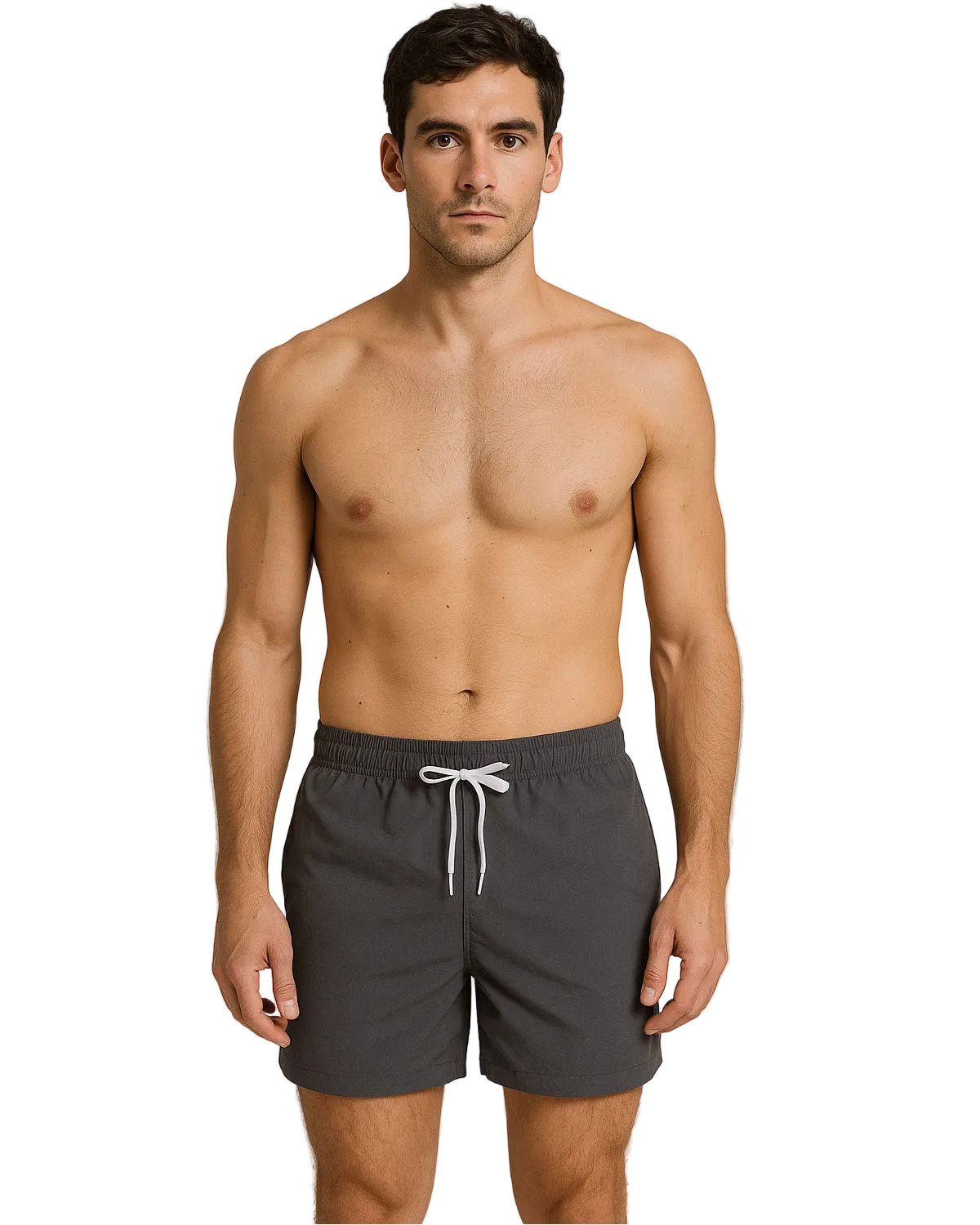 ― % ― BBD 0050 ― Herren Swim Shorts Badehose - Shadow Grau / 3XL / 4XL