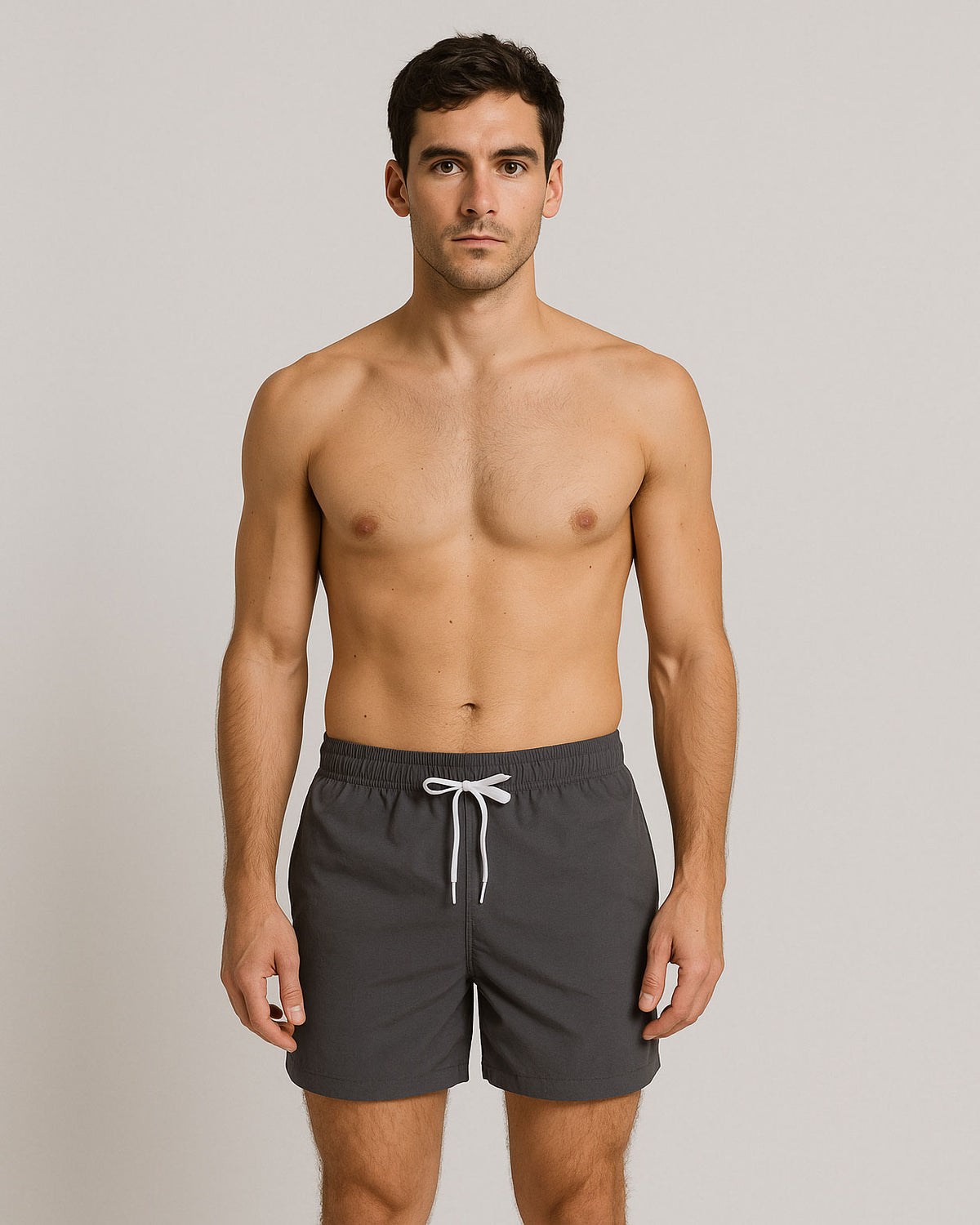 ― % ― BBD 0050 ― Herren Swim Shorts Badehose - Shadow Grau / 3XL / 4XL