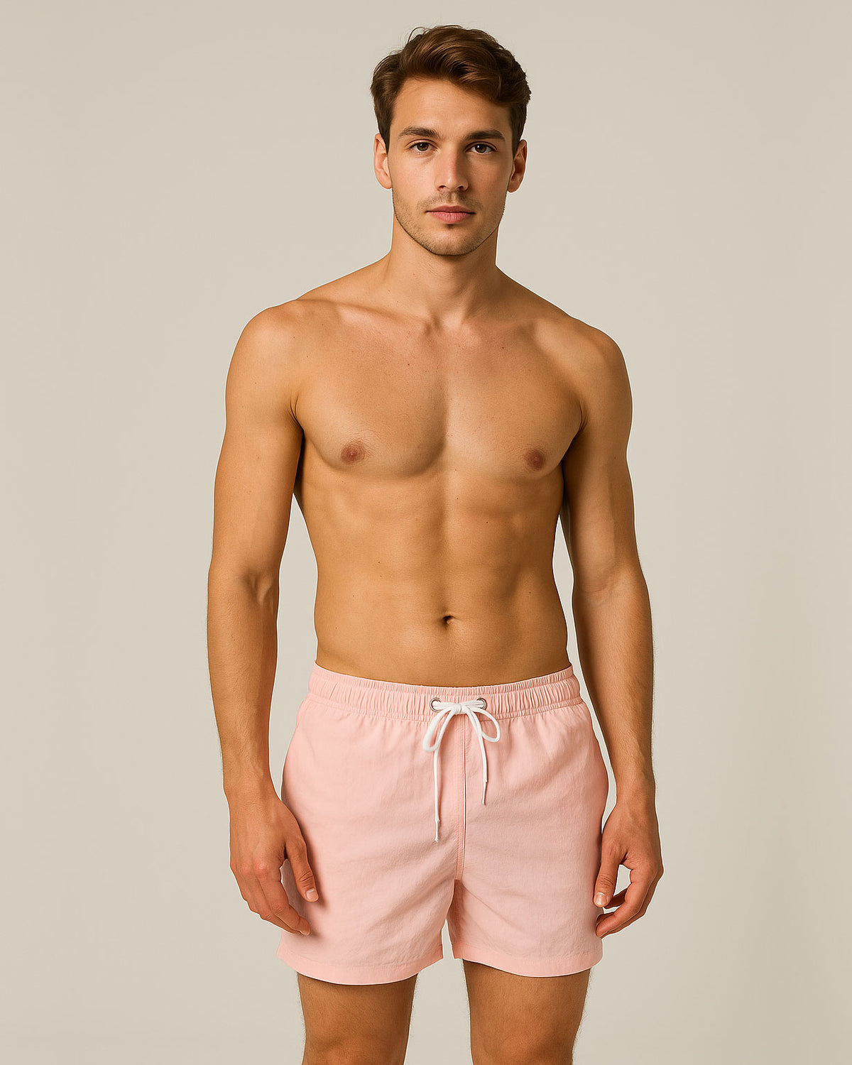 BBD 0050 ― Badeshorts mit kurzem Schnitt & Reißverschlusstasche