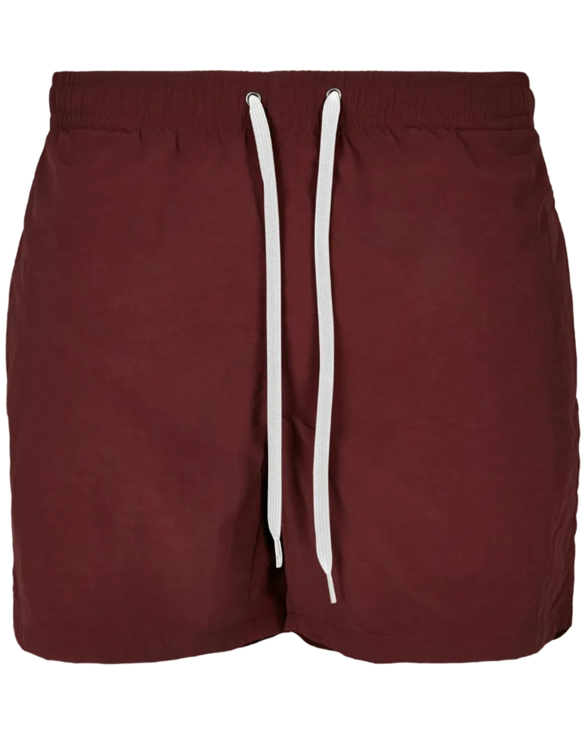 COMPANIEER BBD 0050 Badeshorts in Vorderansicht mit kurzem Schnitt, elastischem Bund und weißem Kordelzug