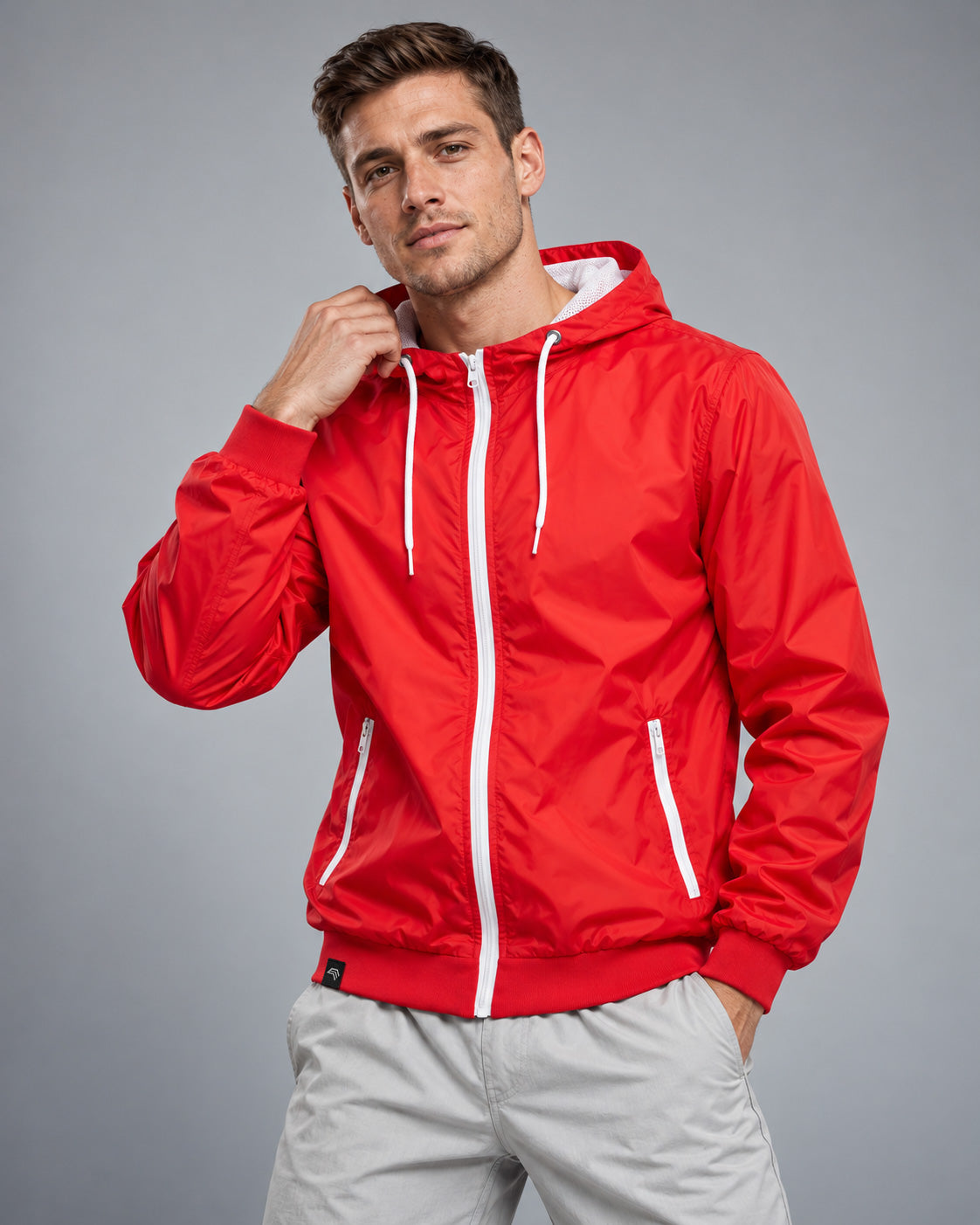 BBD 6100 ― Windjacke mit Blouson-Schnitt und Zip-Taschen