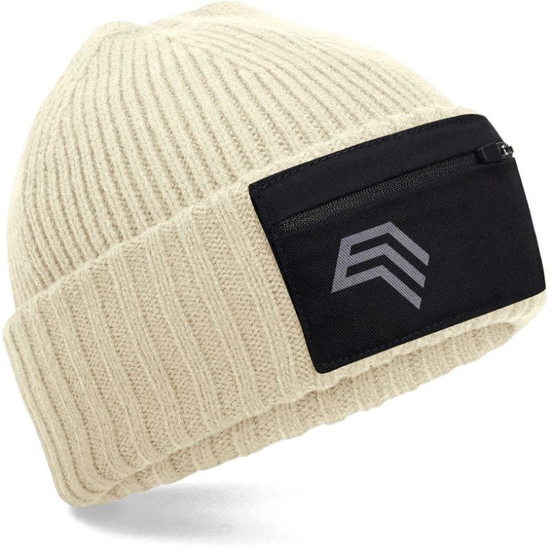 BFD 334R ― Eco Zip Patch Beanie - Black