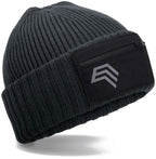 BFD 334R ― Eco Zip Patch Beanie - Black