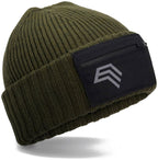 BFD 334R ― Eco Zip Patch Beanie - Black