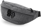 BGS 0143 ― Oversized Cross Body Shoulder Bag - Grey Mélange / Black