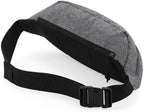BGS 0143 ― Oversized Cross Body Shoulder Bag - Grey Mélange / Black
