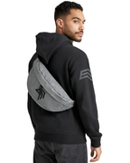 BGS 0143 ― Oversized Cross Body Shoulder Bag - Grey Mélange / Black