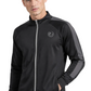 FNS 0871/170 ― Unisex Contrast Stripes Sports Jacket - Black / Grey