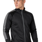 FNS 0871 ― Sportjacke mit Gunmetal-Kontrast – Schwarz / Dunkelgrau