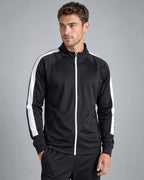 FNS 0871 ― Unisex Bi-color Tracksuit Top - Black / White
