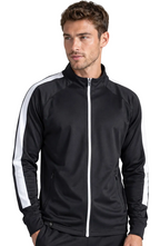 FNS 0871 ― Unisex Bi-color Tracksuit Top - Black / White