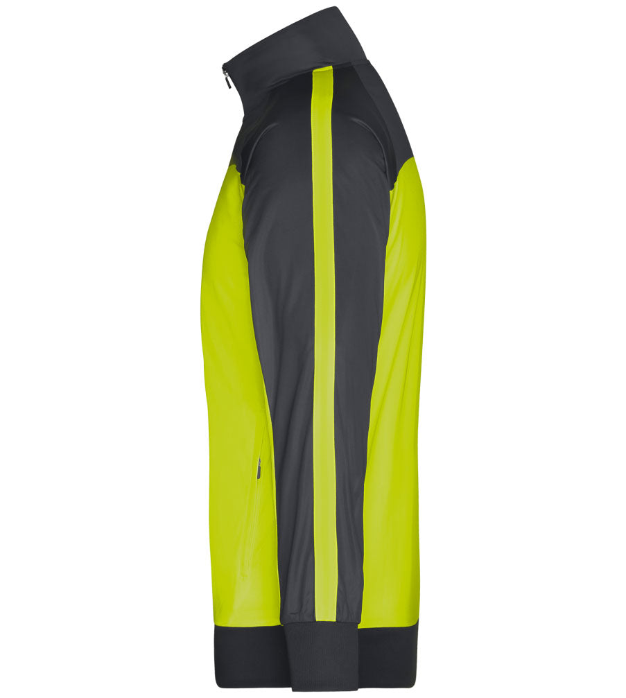 JAN 0486 ― Bi-color Sport Jacket - Yellow Green / Carbon Gray