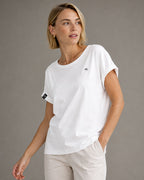 2 Auslaufmodell ― JAN 8005 ― Damen T-Shirt mit lässigem Ärmelumschlag in Fledermausoptik (Kopie)