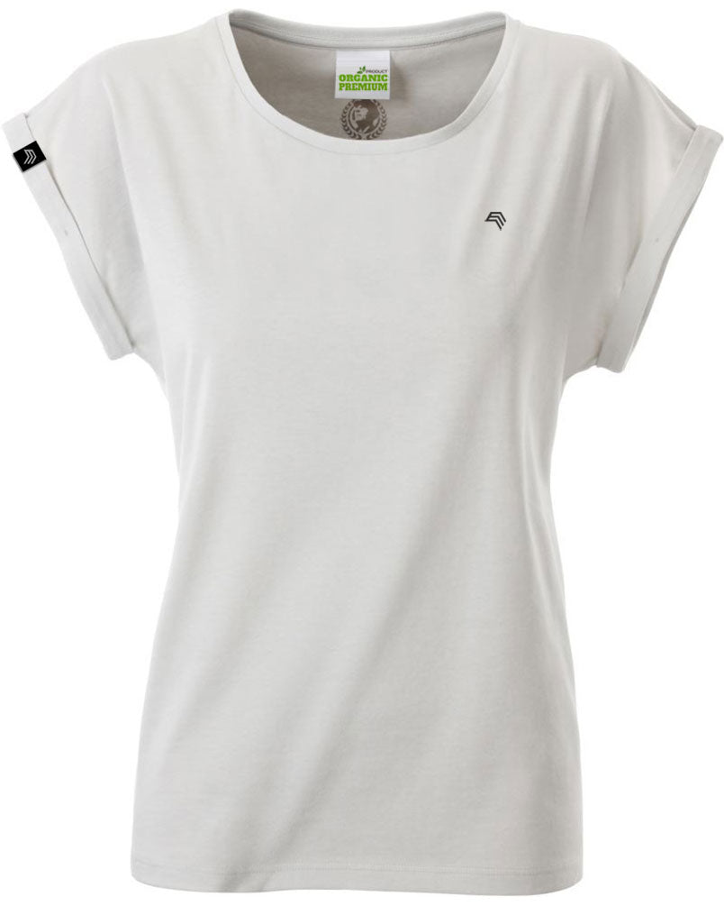 JAN 8005 — Women's Organic Cotton Batwing T-Shirt - Soft Grey