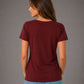 JAN 8007 ― Damen T-Shirt aus Bio-Baumwolle – Weinrot / Bordeauxrot