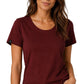 JAN 8007 ― Damen T-Shirt aus Bio-Baumwolle – Weinrot / Bordeauxrot