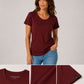 JAN 8007 ― Damen T-Shirt aus Bio-Baumwolle – Weinrot / Bordeauxrot
