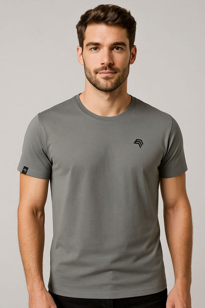 JAN 8008 ― Herren Bio-Baumwolle T-Shirt - Mid Grau