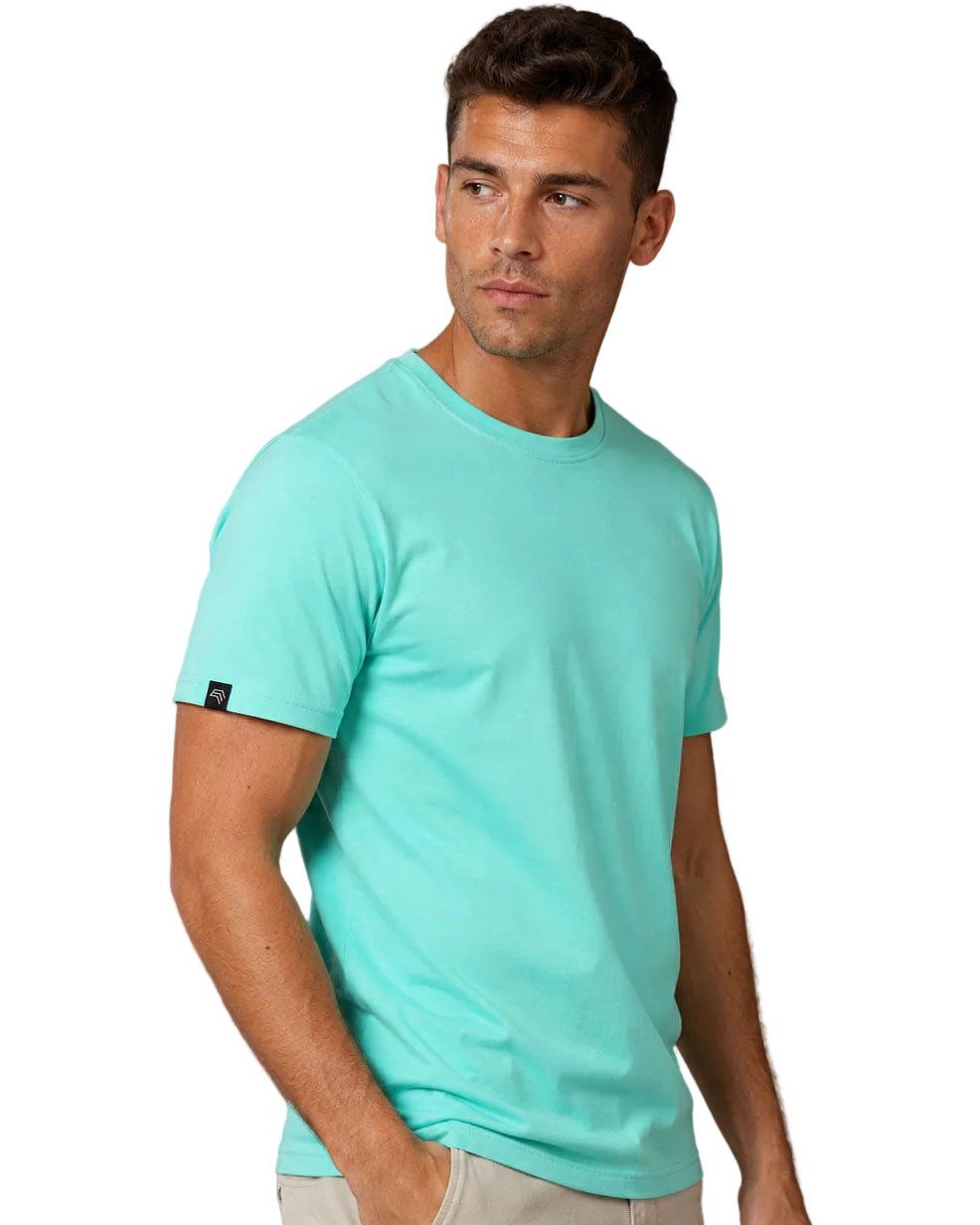 JAN 8008 ― Herren T-Shirt aus Bio-Baumwolle – Mintgrün / Aquagrün