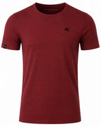 JAN 8008 ― Herren T-Shirt aus Bio-Baumwolle – Weinrot / Bordeauxrot