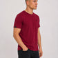 JAN 8008 ― Herren T-Shirt aus Bio-Baumwolle – Weinrot / Bordeauxrot
