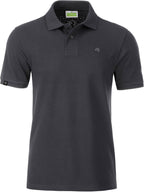 JAN 8010 — Men's Organic Cotton Polo Shirt - Graphite Grey