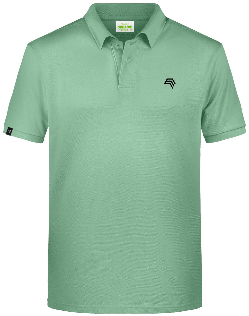 JAN 8010 ― Men's Organic Cotton Polo Shirt - Jade Green