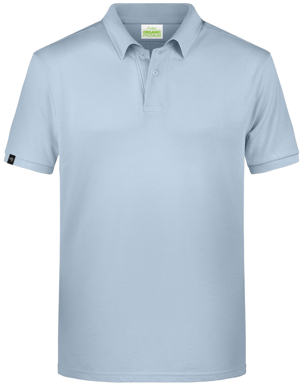 JAN 8010 ― Men's Organic Cotton Polo Shirt - Light Blue