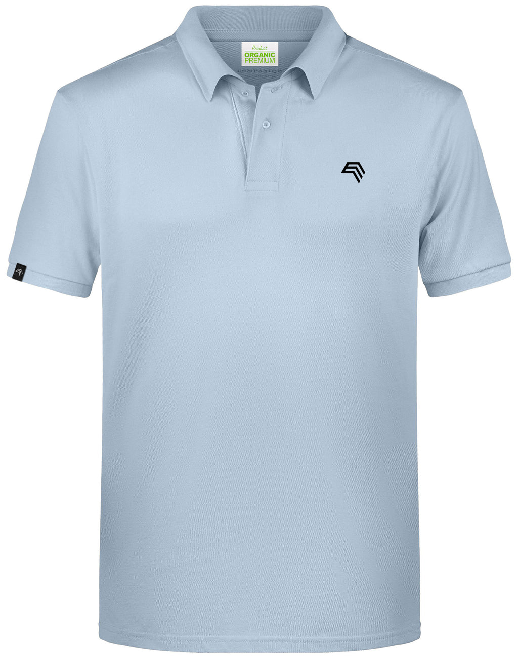 JAN 8010 ― Men's Organic Cotton Polo Shirt - Light Blue