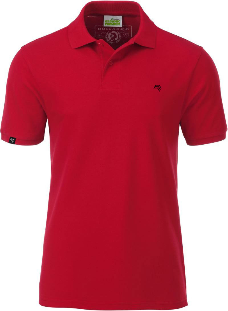 JAN 8010 ― Men's Organic Cotton Polo Shirt - Red