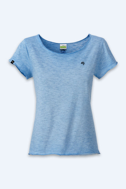 Auslaufartikel ― JAN 8015 ― Damen Bio-Baumwolle Flammgarn T-Shirt - Horizon Blau
