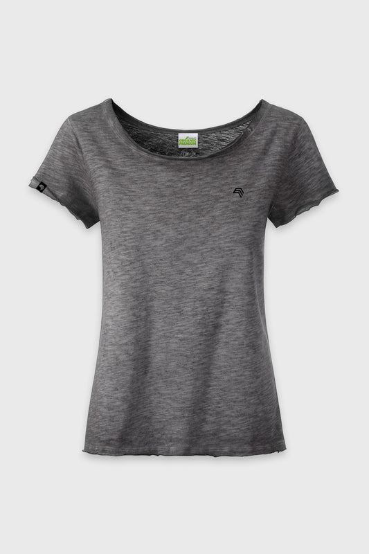 Auslaufartikel ― JAN 8015 ― Damen Bio-Baumwolle Flammgarn T-Shirt - Graphite Grau