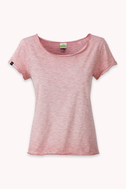 Auslaufartikel ― JAN 8015 ― Damen Bio-Baumwolle Flammgarn T-Shirt - Soft Pink