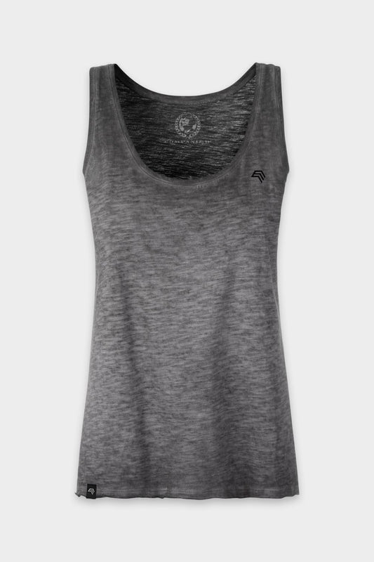 ― % ― Auslaufartikel ― JAN 8017/ ― Damen Bio-Baumwolle Flammgarn Tank Top - Graphite Grau [M]