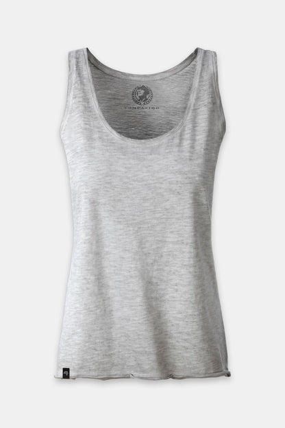Auslaufartikel ― JAN 8017 ― Damen Bio-Baumwolle Flammgarn Tank Top - Hell Grau