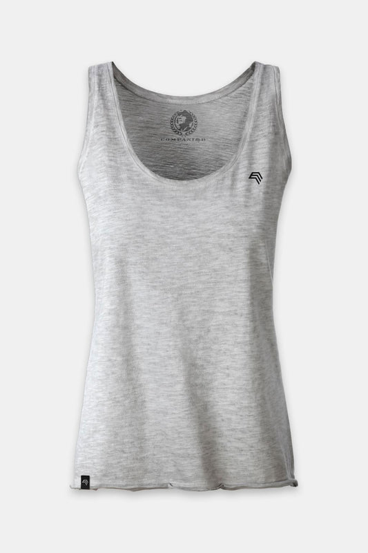 Auslaufartikel ― JAN 8017 ― Damen Bio-Baumwolle Flammgarn Tank Top - Hell Grau