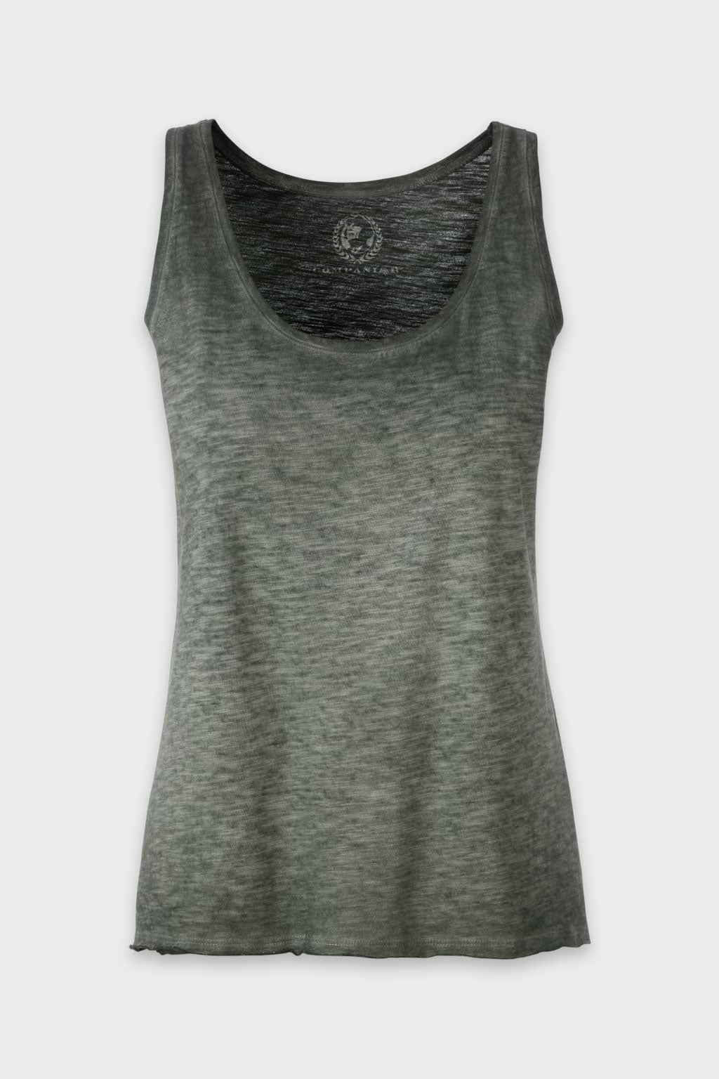 Auslaufartikel ― JAN 8017 ― Damen Bio-Baumwolle Flammgarn Tank Top - Olive Grün