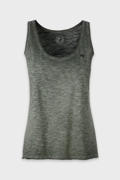 Auslaufartikel ― JAN 8017 ― Damen Bio-Baumwolle Flammgarn Tank Top - Olive Grün