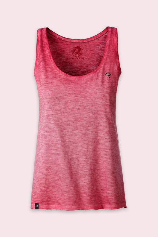 Auslaufartikel ― JAN 8017 ― Damen Bio-Baumwolle Flammgarn Tank Top - Chili Rot