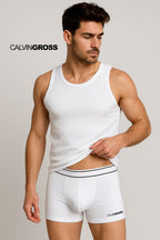 Calvin Gross ― Optimum Comfort Boxer-Shorts - Weiß