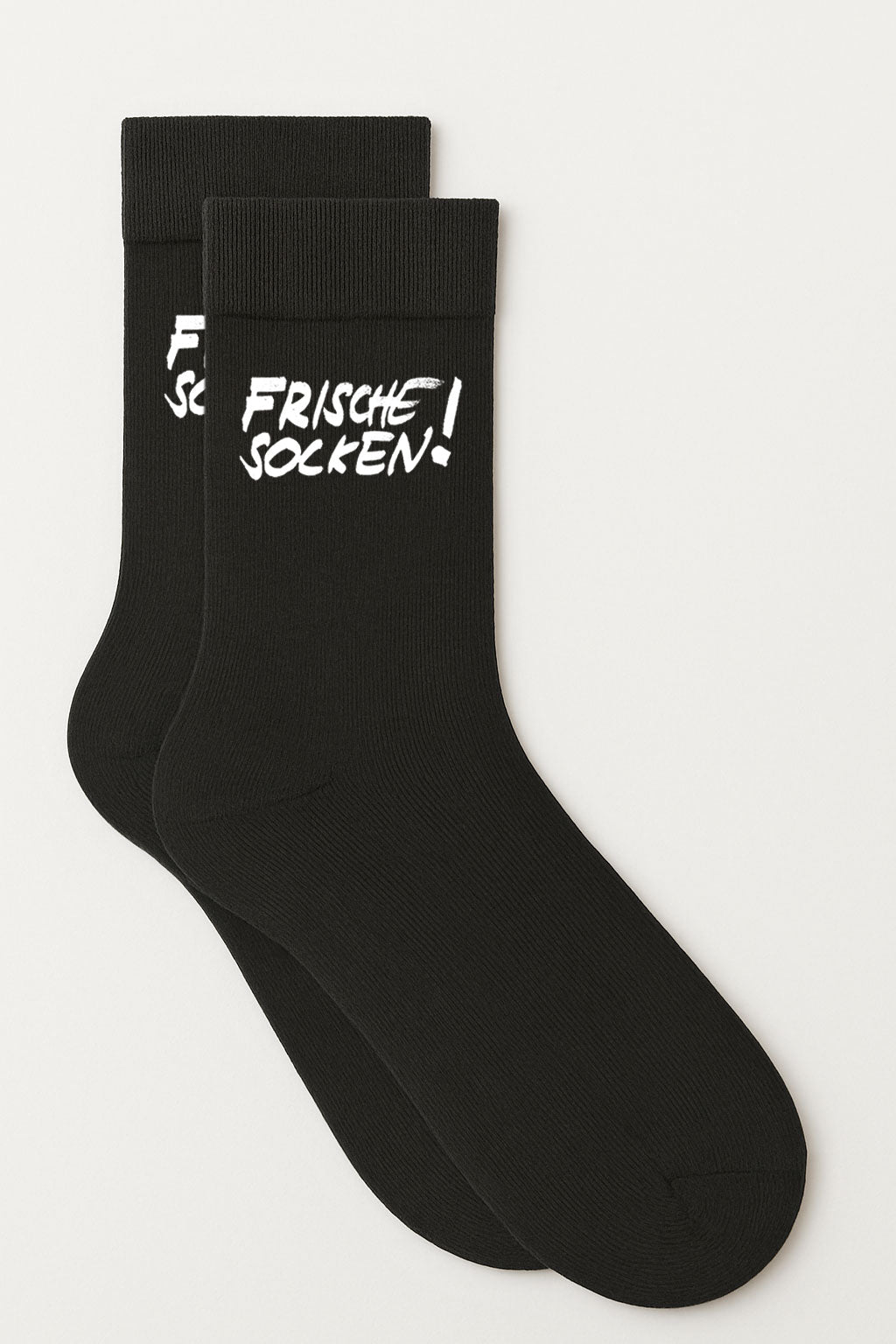 Geschenkidee ― 1 Paar "FRISCHE SOCKEN" - Schwarz