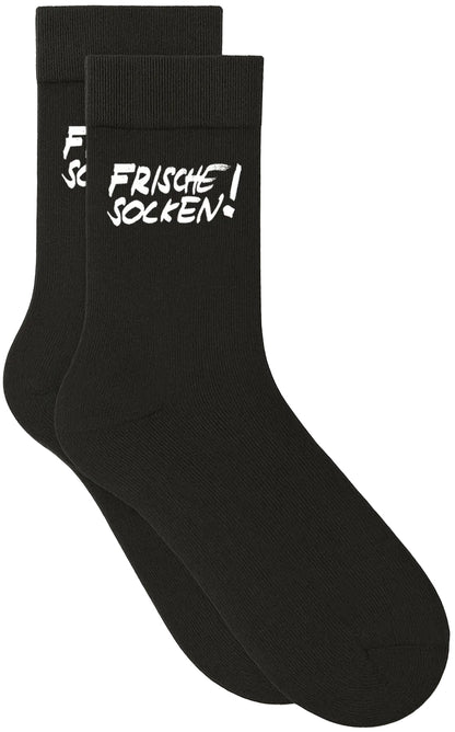 Gift Idea — 1 Pair of "FRESH SOCKS" - Black