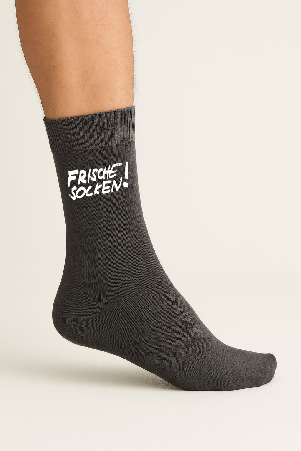 ― % ― Geschenkidee ― 1 Paar "FRISCHE SOCKEN" - Dark Grau