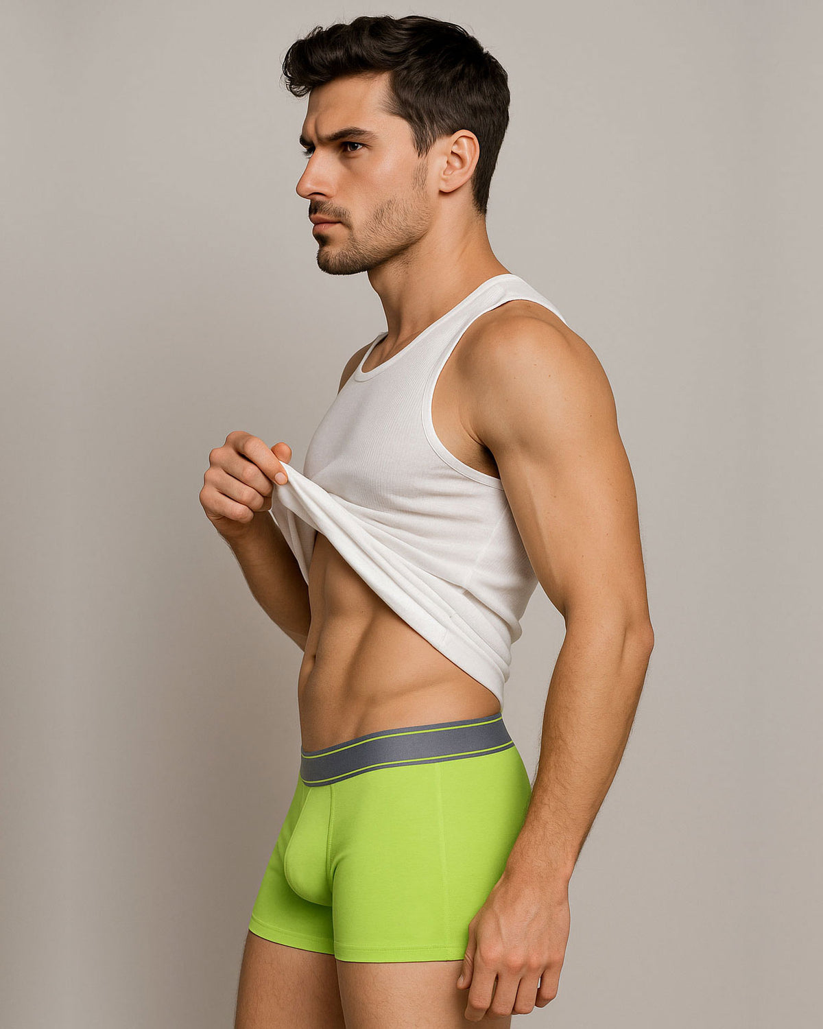 KRB K800 ― Herren Boxershorts mit kurzem Bein und ohne Stoffzirkus
