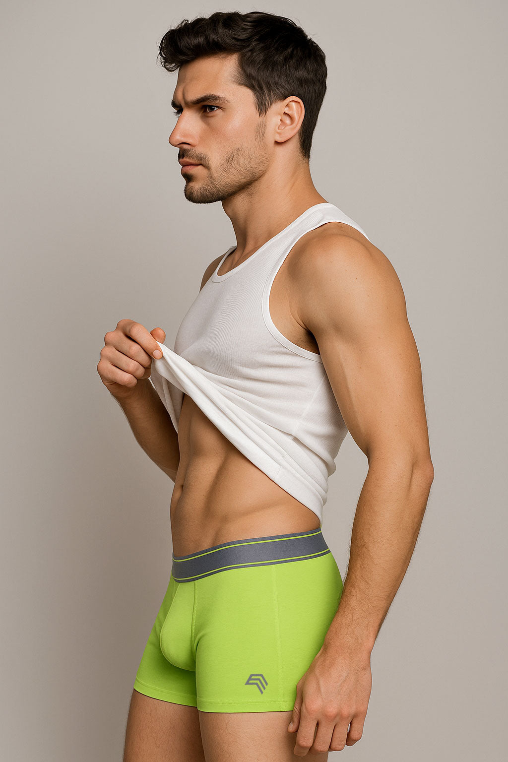 KRB K800 ― Herren Boxershorts kurz, körpernah, ziemlich aufgeräumt