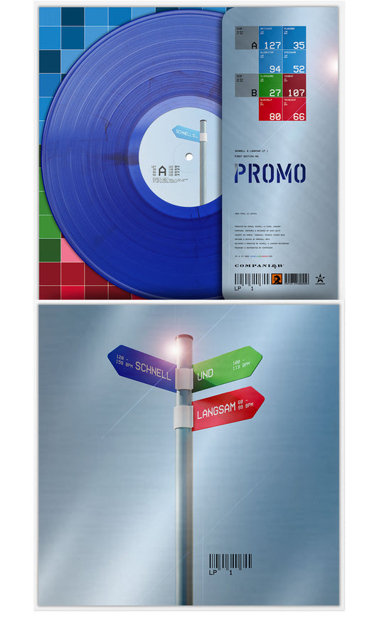LP 1 ― 1st Ed. / PROMO unnumbered Blue Vinyl - Schnell & Langsam