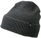 MBH 7988 — Ribbed Beanie in Two-Tone Look - Grey