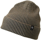 MBH 7988 — Ribbed Beanie in Two-Tone Look - Grey