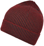 MBH 7988 — Ribbed Beanie in Two-Tone Look - Grey